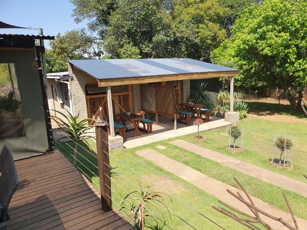 A stylishly decorated, rustic-chic room at Rustique guest house in Graskop.